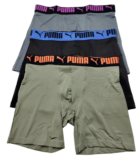 PUMA MEN'S SPORTSTYLE BOXER BRIEF(PACK 0F 3)