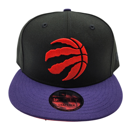 950 TORONTO RAPTORS RED LOGO ON BLACK SNAPBACK