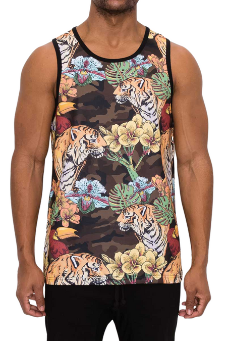 VICTORIOUS JUNGLE TIGER TANK TOP