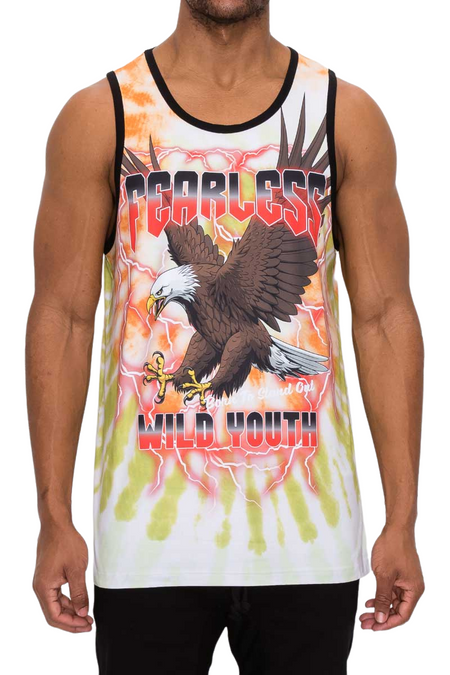 VICTORIOUS EAGLE TIE DYE TANK TOP