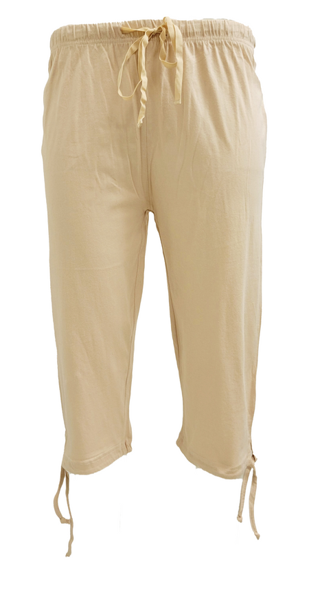 WOMEN COTTON TWILL CAPRI