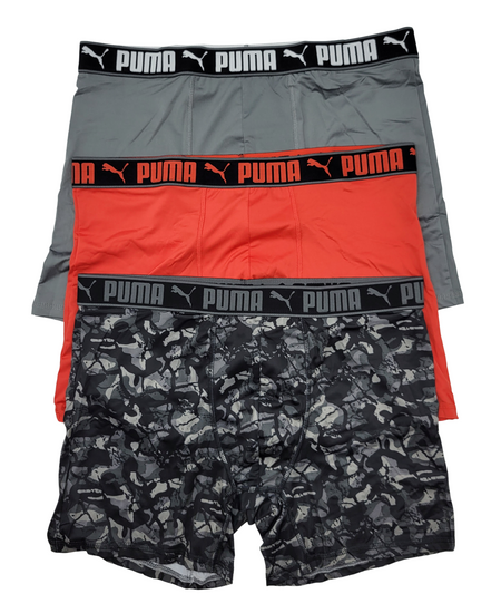 PUMA MEN'S SPORTSTYLE BOXER BRIEF(PACK 0F 3)