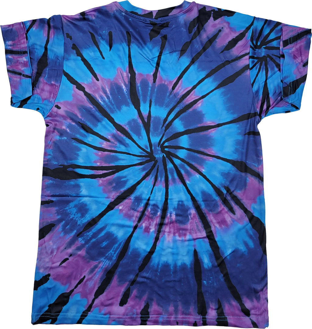 VICTORIOUS JUST RIDE TIE DYE T SHIRT (BLUE PURPLE)