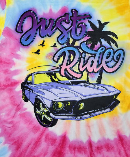 VICTORIOUS JUST RIDE TIE DYE TEE (PASTEL)