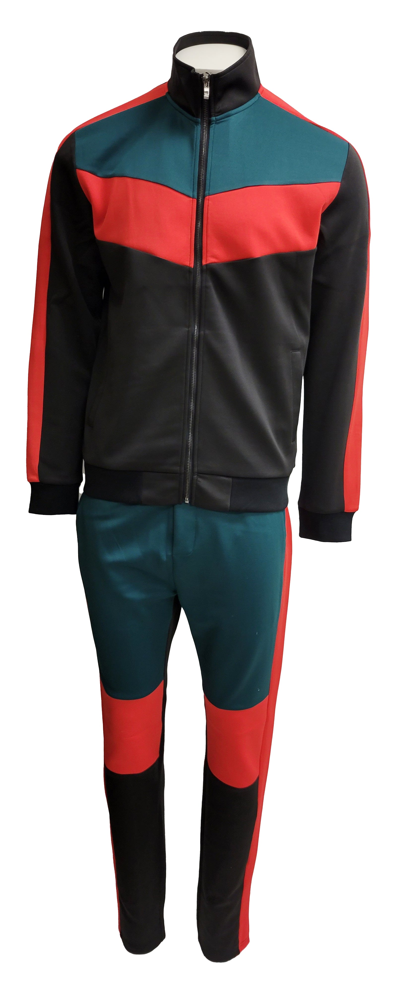 2 PCS VIP TRACKSUIT (GREEN/RED/WHITE)