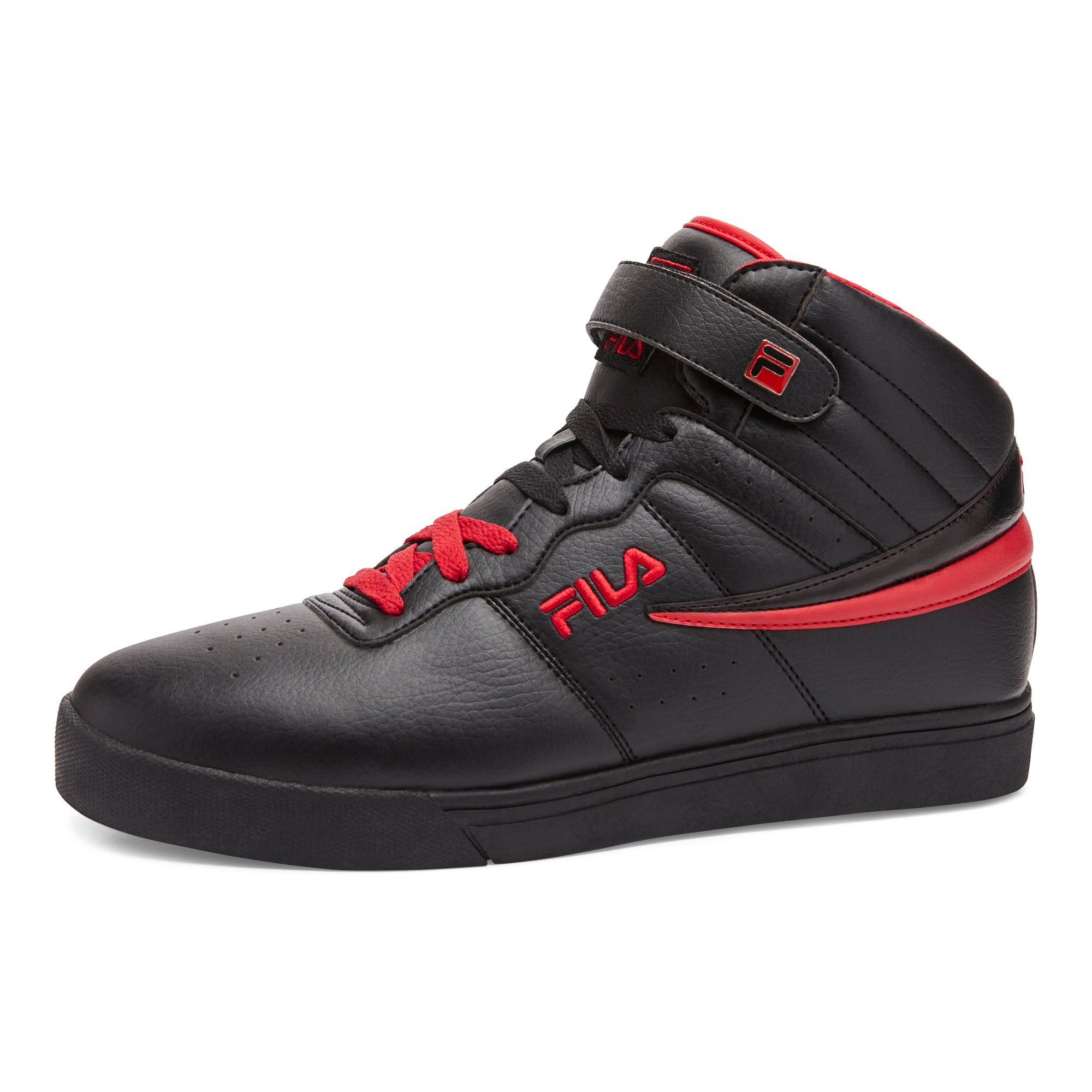 FILA VULC 13 BLACK LEATHER HIGH TOP SHOES