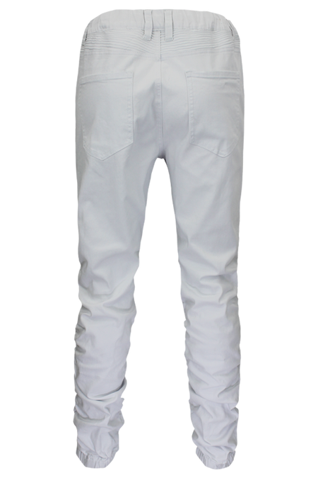 VICTORIOUS TWILL BUNGEE JOGGER (WHITE)