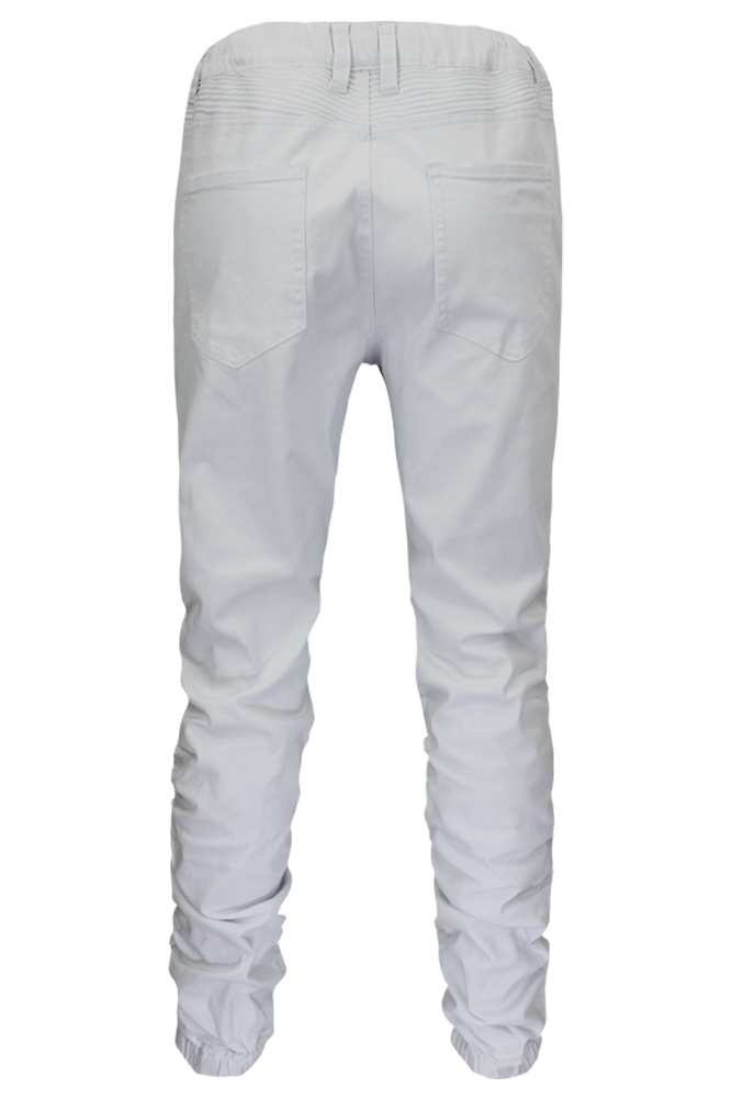 VICTORIOUS TWILL BUNGEE JOGGER (WHITE)