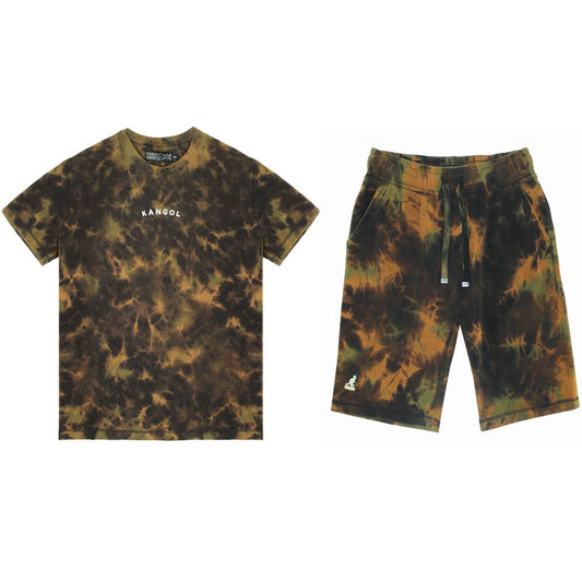2 PCS KANGOL TIE DYE SHORT SET