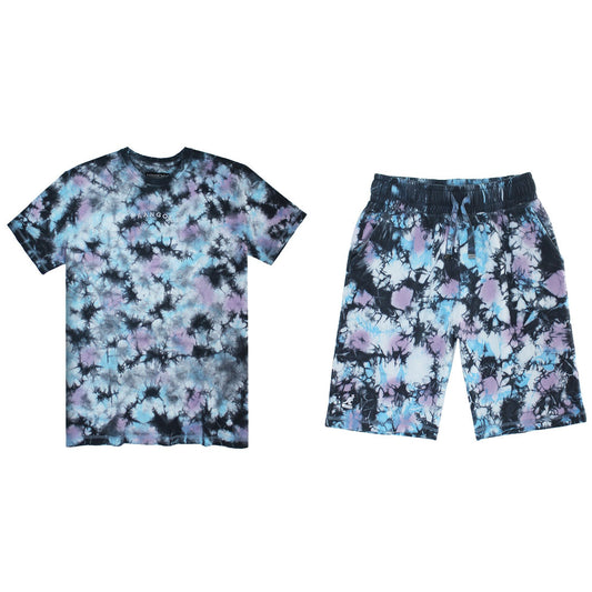 2 PCS KANGOL TIE DYE SHORT SET