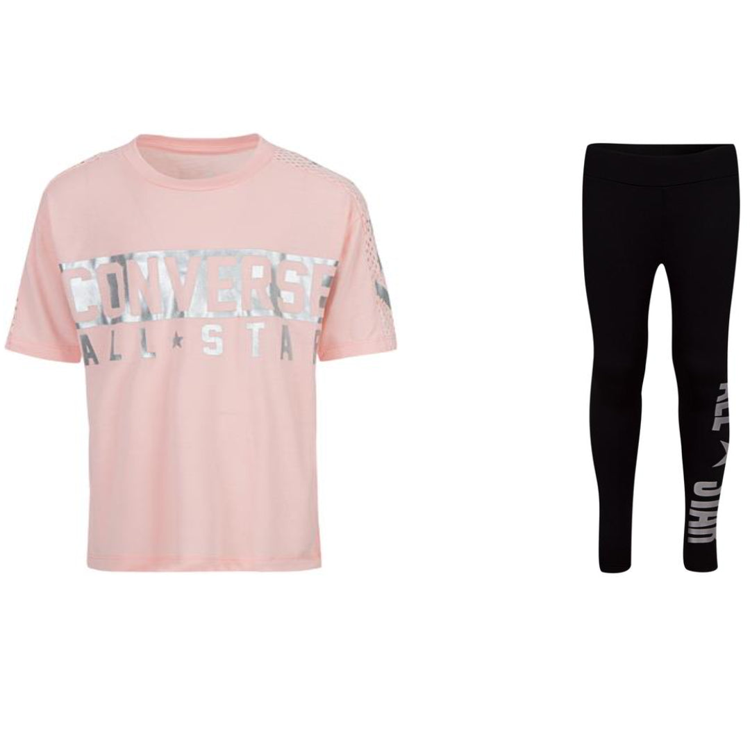 CONVERSE 2 PCS GIRLS LEGGING SET(4-7 YEARS)