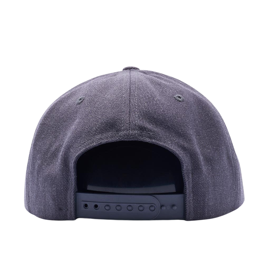 PIT BULL CAMBRIDGE WOOL BLENDED PLAIN SNAPBACK HAT (CHARCOAL)