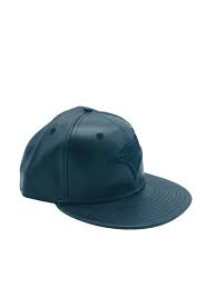 MEN'S TORONTO BLUE JAYS 5950 FITTED BLACK ON BLACK PU LEATHER HAT