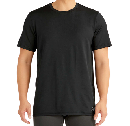 NEW BALANCE PERFORMANCE MEN'S CREW NECK TSHIRT (3-PACK) (BLACK)