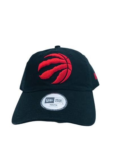 TORONTO RAPTORS RED ON BLACK CURVED KIDS HAT