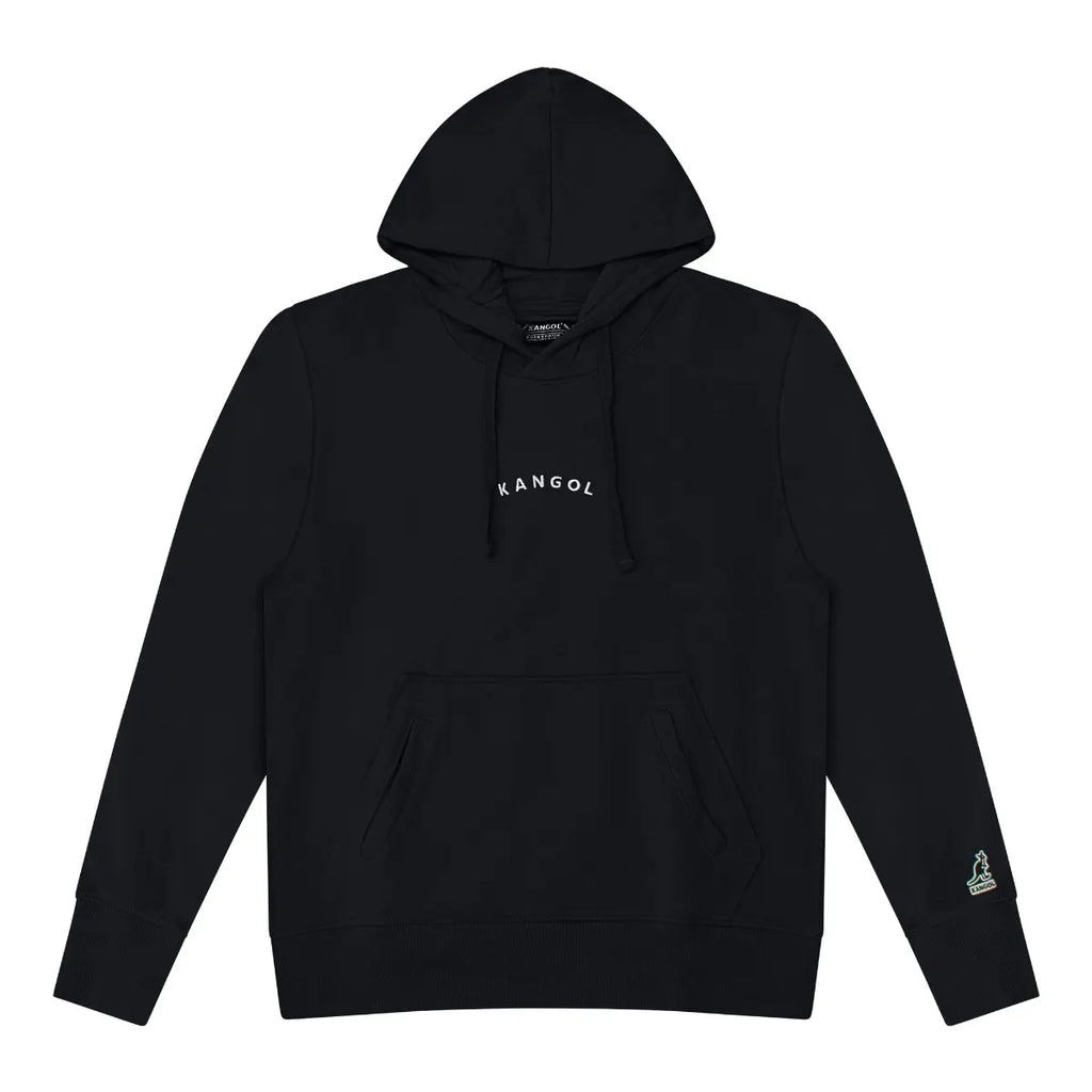 KANGOL MEN'S LUXE ICON BLACK HOODIE