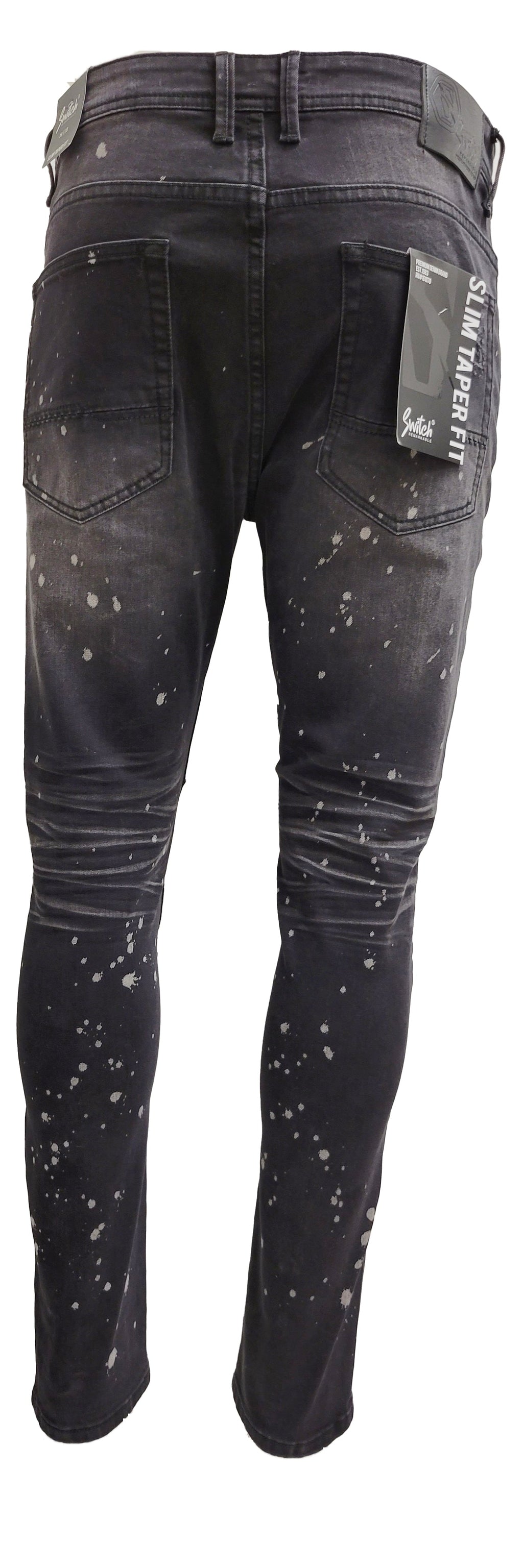 STRETCHED BIKER JEANS