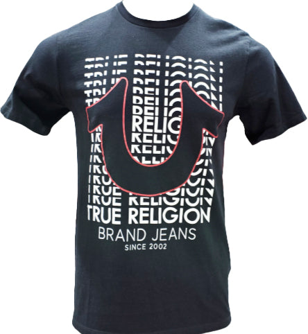 TRUE RELIGION ALL OVER LOGO TEE